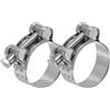 PATIKIL Fascette stringitubo con bullone a T da 40-43 mm, confezione da 2 morsetti per tubi intercooler, in acciaio inossidabile 304, per tubi da 4 a 4,3 cm