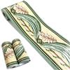 Mesoar - Carta da parati autoadesiva in rattan, motivo floreale, colore verde, 10 cm x 10 m