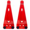 notlok Safety Work 2x Supporto a parete per estintore a forma di triangolo | per estintori fino a 12 kg, per appendere l'estintore, universale, montaggio a parete per estintori per casa e ufficio