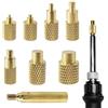 Uryxery Set di 7 punte per saldatura per inserto filettato + adattatore adatto per saldatore 936/900M/T18 - dimensioni M2-M8 per stampa 3D PLA/PETG/ABS