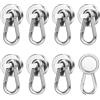 Wukong 8 Pezzo Ganci Magnetici, 22KG Magneti Potenti Calamita Neodimio, 25mm Ganci Magnetici Extra Forti, Calamite Piccole per Frigo, Appendiabiti e Casa
