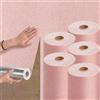 BVCL Pannello Isolante Termico Adesivo, 5mm Schiuma Moderna Carta da Parati Autoadesiva, Impermeabile/Anti Umidità/Antimuffa per Soggiorno Camera(Pink,50cmx20m)