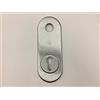 SECUREMME BOCCHETTA ROSETTA PER PORTA PORTONE BLINDATO, PIASTRINA PER CILINDRO EUROPEO + MANIGLIA CROMO SATINATO 170X62 COMPLETA DI VITI DI FISSAGGIO SECUREMME