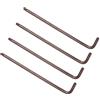 CoCud 4 Pezzi Chiave Torx Antimanomissione T25 Torx Forma L Chiave Stella | S2 Acciaio, per Riparare Base Casa e Madadoenzione Meccaniche