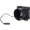 ECVGHD Ventola di scarico 3800 giri/min, 80 mm, 12 V, aspiratore per fumi dell'aria