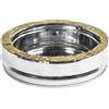 MAKA change your life quality MAKA Tappo Scarico Condensa Canna Fumaria Doppia Parete Aria Inox Ø 200 mm | Inox 316 interno, inox 304 esterno, intercapedine aria 25 mm, altezza 105 mm, bicchiere 85 mm, scarico manicotto 3/4 gas