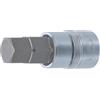 BGS 5052-18 | Chiave a bussola | 12,5 mm (1/2) | esagono interno 18 mm | Azionamento quadrato interno 12,5 mm (1/2), lunghezza 70 mm, acciaio al cromo vanadio, cromato, opaco, con zigrinatura