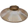 LEDSone Lampadario a sospensione moderno in vetro industriale per soffitti retrò vintage (modello piatto)