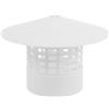 Generico Cappuccio Comignolo in Pvc Bianco, Copertura Antipioggia per Stufa, Resistente al Freddo, Stabile, per Campeggio e Uso All'aperto, 75mm