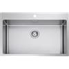 PLADOS Lavello acciaio inox satinato PLADOS SR7500 una vasca 75x51cm