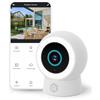 Nedis WIFICO14CWT | Telecamera Wi‑Fi da esterno smart | 3MP 1296p | Riconoscimento umano | Faro LED dimmerabile | Visione notturna a colori | Audio bidirezionale | IP65 | Bianca