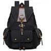 POPOTI Zaini Canvas, Borse Donna Uomo Zaino Scuola Laptop 15 Inch Grande Borsa Unisex da Viaggio per Sport Escursionismo