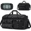 SPAHER Borsone da Viaggio Palestra Espandibile 80-100L Borsa Viaggio Grande | Borsa Palestra Sportiva Impermeabile Weekender Uomo Donna per Viaggi Campeggio, Travel Duffle Bag, Nero