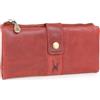 Catwalk Collection Handbags - Grande Portafoglio Donna in Pelle - Portamonete Per Smartphone e 14 Carte di Credito - RFID Protezione - Fiona - Rosso