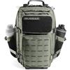 RS RUGSAK RUGSAK Alpha Go - Zaino tattico da 15-25 l, impermeabile ed estremamente robusto, per attività all'aperto, lavoro, escursionismo, campeggio e palestra, zaino da viaggio Molle, unisex, acciaio grigio