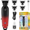 KEMEI 2299 Regolabarba e capelli da uomo professionale, zero gapped trimmer per uomo senza fili trimmer per barbieri