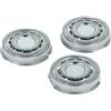vhbw 3x testina di ricambio compatibile con Philips S9521, S9781, S9700, S9711, S9721, S9731 rasoio elettrico sostituisce SH90, argento