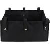 Dongawin Borsa da deambulatore sotto il sedile per deambulatore a rotelle, borsa organizer per deambulatori e accessori per deambulatori (piccola, nero)