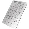 BIUDECO Tavoletta Braille con Punteruolo in Acciaio Inossidabile per Principianti e Adulti, con Puntini in Rilievo, per l'Apprendimento a Casa e Aula