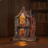 Modellino di Casa in Legno Dettagliato Casetta Miniatura Realistico per Libreria