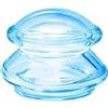 Generic Terapia di Coppettazione con Massaggio in Silicone, Strumenti di Massaggio Cinese in Silicone per il Sollievo dal Dolore Articolare, Massaggio per Corpo per Viso/Collo/Dorso (L, Blu)