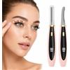 Azonelife Piegaciglia Elettrico Professionale, Eyelash Curler con 3 Modalità | Temperatura 55 ℃ 65 ℃ 75 ℃, Spazzola Silicone Antiscottature, Spazzolino Ciglia, Piegaciglia Riscaldatoper Tutte Forme Occhi