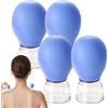 Générique Set di ventose per il viso in silicone, strumento sottovuoto per massaggi | Ventose sottovuoto per sollevamento e raschiamento del viso, design in Silicone 5.5x1.95x3.0cm per Home Spa e cura di