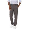 Amazon Essentials Pantaloni Eleganti da Completo Vestibilità Classica con Vita Elasticizzata e Senza Pince Uomo, Grigio Scuro, 30W / 28L