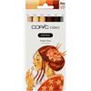 Copic Ciao PORTRAIT Set Amber Glow, 5 tonalità di beige e sabbia incl. 1 multiliner 0,3 mm in marrone, pennarello doppio con una punta media e una punta a pennello