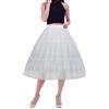 YULUOSHA Sottogonna da Donna in Crinolina, Gonna a Cerchio, Lunghezza al Ginocchio, Abito da Ballo in Chiffon, Mezza Sottoveste per Abito da Sposa Vittoriano