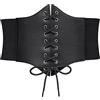 LEACOOLKEY Corsetto da donna elastico Vintage Wide Lace-up Cintura in vita per costume Halloween
