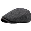 Bigoco Berretto Coppola Piatto Basch Basco Uomo Lana Scozzesi Cabbie Regolabile | Stile classico irlandese e scozzese Perfetto come flat cap, newsboy o cappello da guida Caldo versatile per ogni occasione