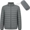 Allthemen Ripiegabile Piumino Leggero Uomo Tinta Unita Giacca Trapuntata Invernale Caldo Cappotti (Include borsa portaoggetti)