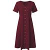 Cocila Vestito Lungo Elegante Abito da Donna in Cotone Abiti Lunghi Estivi con Tasche Abito Rinascimento
