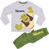 DreamWorks Animation SKG Shrek - 100% Cotone Pigiama a Maniche Lunghe, Shrek, Verde