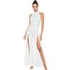 Vxuxlje Vestito Danza Lirica Donna Body Jumpsuit Nero per Performance e Pattinaggio | Tuta Classica Elasticizzata, Perfetta per Danza, Gara e Spettacolo. Taglie S-XL.