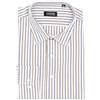Coveri Camicia classica a righe in puro cotone con collo classico, Rosso corallo XL