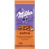Milka Extra Tavoletta di Cioccolato Al Latte Alpino Con Mandorle Salate Caramellizzate E Tritate - 190 g