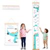 Penitue Grafico Crescita Parete, Grafico Misurazione Bambini Righello Monitoraggio Dell'Altezza con Gancio Bambini Piccoli Articoli Essenziali Neonati Regalo Decorazione Cameretta (Dinosauro Blu)