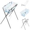 Stokke Vaschetta Bagnetto Neonato con Supporto e Stand, Ocean Blue | Set completo bagnetto neonato: vaschetta, riduttore e stand pieghevole inclusi, dalla nascita fino a 4 anni.