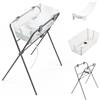 Stokke Vaschetta Bagnetto Neonato con Supporto e Stand, Beige Sabbia | Set completo bagnetto neonato: vaschetta, riduttore e stand pieghevole inclusi, dalla nascita fino a 4 anni.