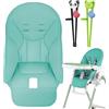 Generic Cuscino per seggiolone, cuscino per seggiolone da pranzo per bambini,Copriseggiolone in pelle PU | Fodere per seggiolone con di ricambio antiscivolo, facili da installare, per bambini piccoli