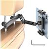 PLDHPRO Supporto per tablet da auto, supporto per tablet da auto, 3 in 1, pieghevole, in alluminio, per iPad, tablet, accessorio da viaggio per bambini, per dispositivi da 5,5-14,6 pollici