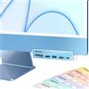 TWOPAN Adattatore USB C hub multiporta per iMac, adattatore USB-C a USB 6 in 1, iMac 2021, hub USB per laptop, splitter USB con porta USB 3.0, lettore di schede Micro/SD e pannelli multicolori