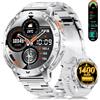 LIMIGE Orologio Smartwatch Uomo, 1400mAh 1.7 HD, 100+Sport, Argento | Batteria 1400mAh, Display HD, Chiamate Bluetooth, IP68 Impermeabile, Monitoraggio del sonno, Compatibile Android/iOS