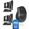 toergy Set di 2 nastri antiscivolo per Logitech MX Vertical, resistenti al sudore, facili da usare, design autoadesivo, kit di aggiornamento professionale per mouse, motivo neve nero