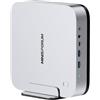 MINISFORUM AI X1 Pro Mini-PC Barebone, AMD Ryzen AI 9 HX 470 (12C/24T, fino a 5,2 GHz), Radeon 890M, Quadruplo Display 4K, Dual LAN 2,5G, Wi-Fi 7, BT 5.4, USB4, OCuLink, senza RAM/SSD