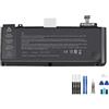 Generic Batteria A1322 5800mAh 10.95V compatibile per MacBook Pro 2009 2010 2011 2012 13 pollici adatta A1278 MB990LL/A MB991ll/A MC374ll/A batteria del computer portatile