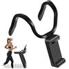 Yoowan Supporto per telefono per tapis roulant, supporto per telefono tapis roulant, tubo Hold-Er per macchine, staffa portatile pieghevole per cellulare per palestra, con rotazione a 360 ° e design del tubo