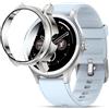 Blueshaweu Custodia compatibile per Fitpolo/TOOBUR/ZOSKVEE smartwatch DR06 1.27'', flessibile TPU protezione completa con pellicola protettiva antigraffio Custodia per DR06 (Argento)